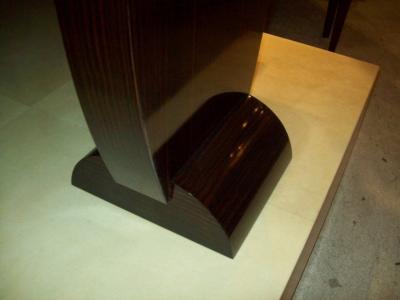 A Shagreen Top Table on A Macassar Ebony Base In The Dominique Style