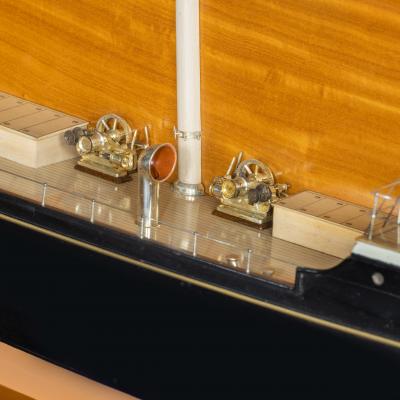 A Shipyard Model Of The Wooden Steam Ship S S F W Harris 