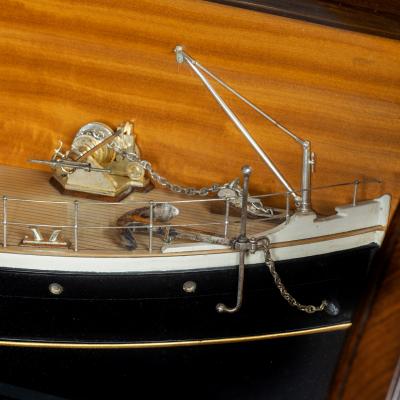 A Shipyard Model Of The Wooden Steam Ship S S F W Harris 