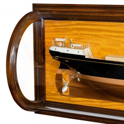 A Shipyard Model Of The Wooden Steam Ship S S F W Harris 