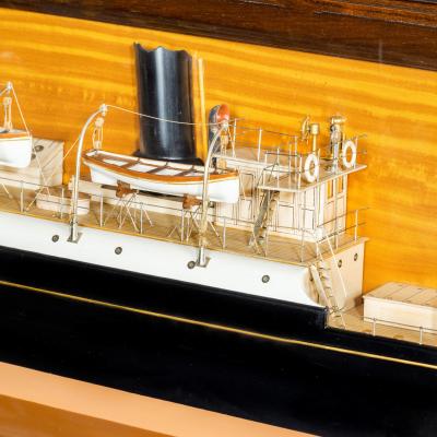 A Shipyard Model Of The Wooden Steam Ship S S F W Harris 