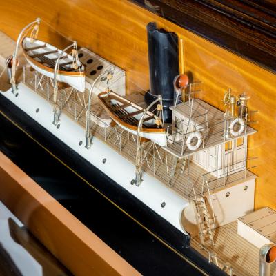 A Shipyard Model Of The Wooden Steam Ship S S F W Harris 