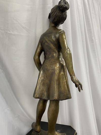 A Signed Bronze Ballerina by Italian Sculptor Sergio Benvenuto Italy 1950s