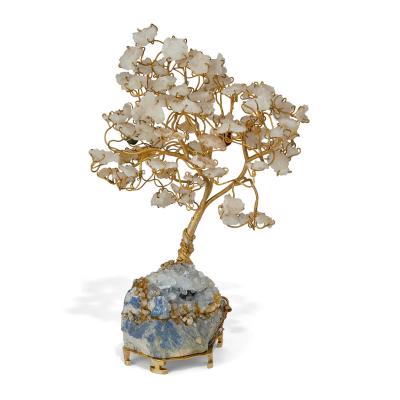 A Silver and Quartz Model of a Bonsai Tree