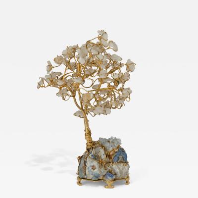 A Silver and Quartz Model of a Bonsai Tree