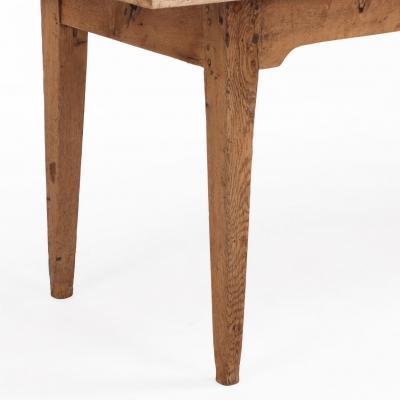 A Simple French Oak Farm Table C 1900 