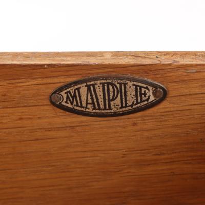 A Small English Art Deco Cerused Oak Desk C 1940 