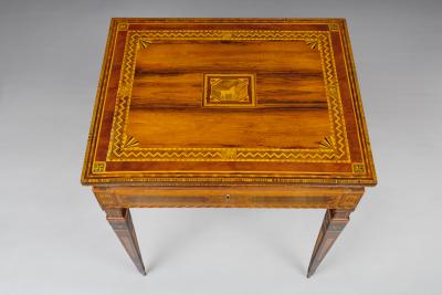 A Small Florentine Game Desk with Mechanical Features