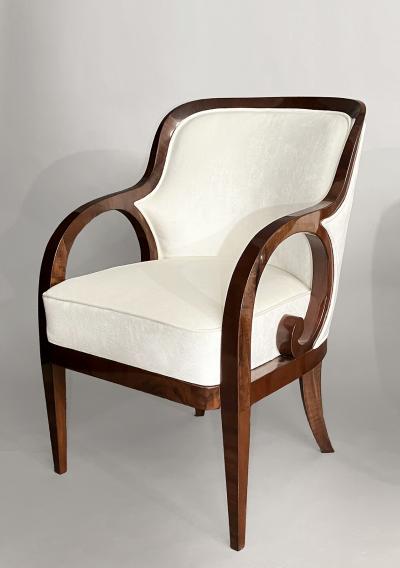 A Suite of Three Elegant Biedermeier Armchairs