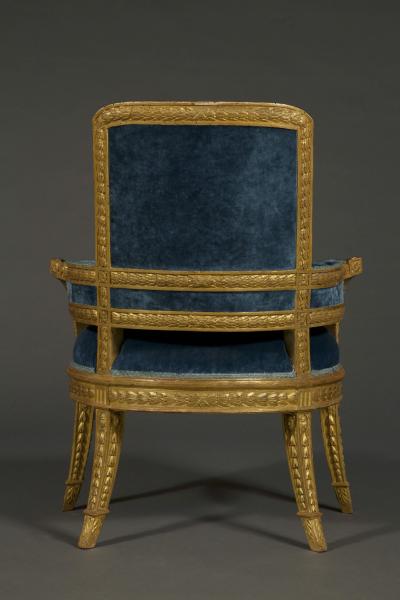 A Superb Neoclassical Giltwood Armchair of Impressive Scale
