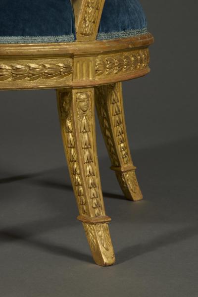 A Superb Neoclassical Giltwood Armchair of Impressive Scale