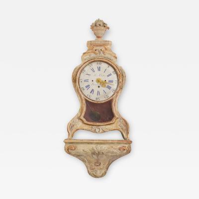 A Superb Swedish Rococo Cartel Clock with Bracket circa 1760