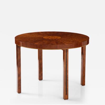 A Swedish Birch and Elmwood Side Table Circa 1940s