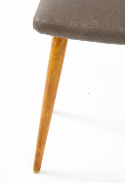 A Swedish Birch and Upholstered Stool Ca 1940s