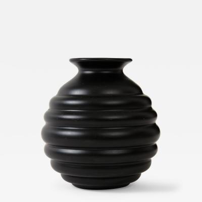 A Swedish Black Glass Vessel Circa 1950s