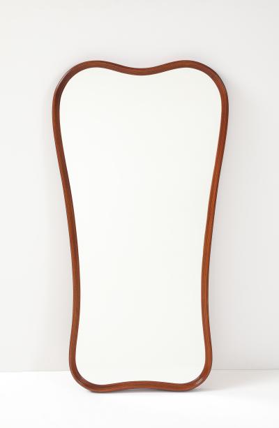 A Swedish Curved Frame Mirror CIrca 1950s