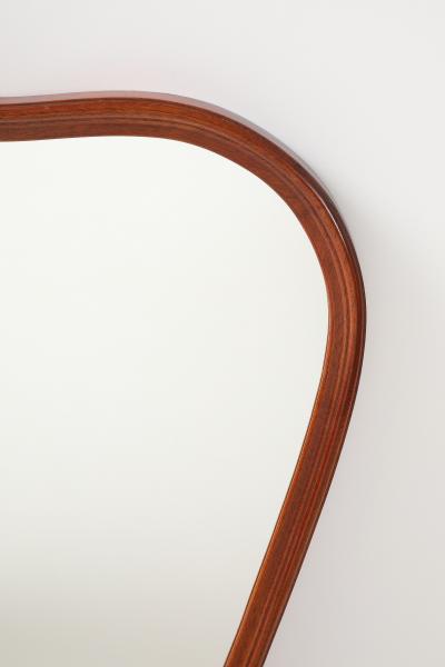 A Swedish Curved Frame Mirror CIrca 1950s