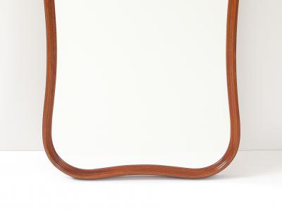 A Swedish Curved Frame Mirror CIrca 1950s