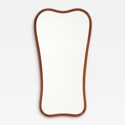 A Swedish Curved Frame Mirror CIrca 1950s