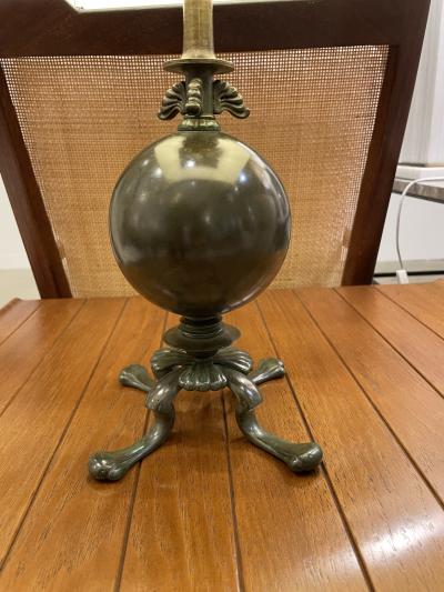 A Swedish Grace Period Bronze Lamp Circa 1930 