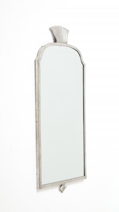 A Swedish Grace Pewter Mirror Ca 1930 40