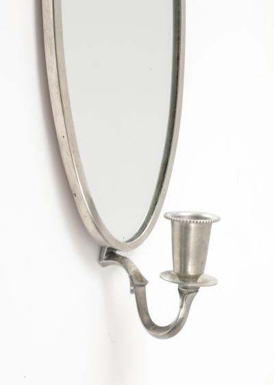 A Swedish Pewter Mirror Set CIrca 1930s