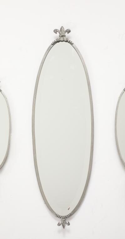 A Swedish Pewter Mirror Set CIrca 1930s