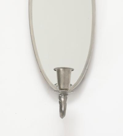 A Swedish Pewter Mirror Set CIrca 1930s