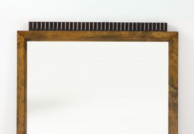 A Swedish Stained Birch Mirror Circa 1930s