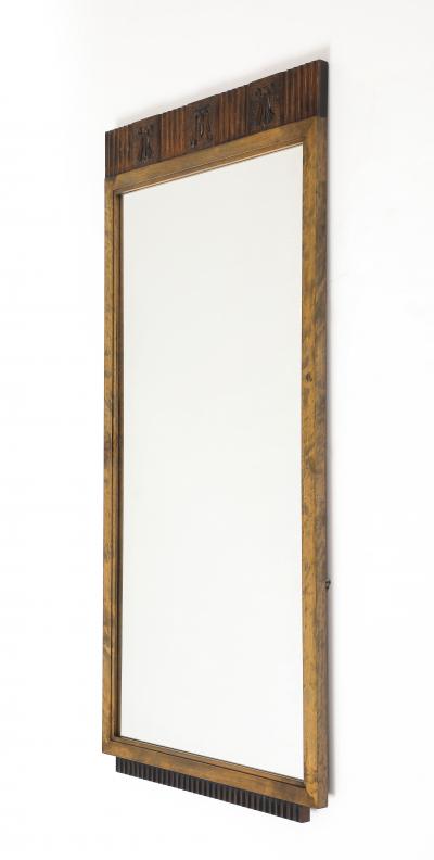 A Swedish Stained Birch Mirror Circa 1930s