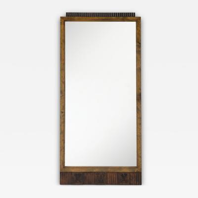 A Swedish Stained Birch Mirror Circa 1930s