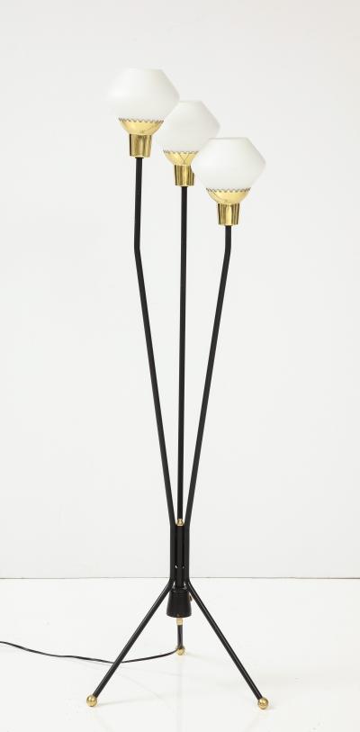 A Swedish Three Branch Floor Lamp Circa 1940s