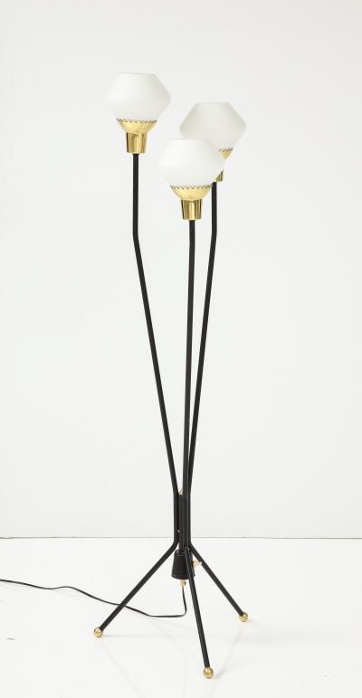 A Swedish Three Branch Floor Lamp Circa 1940s