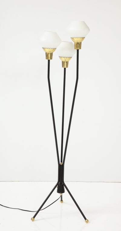 A Swedish Three Branch Floor Lamp Circa 1940s