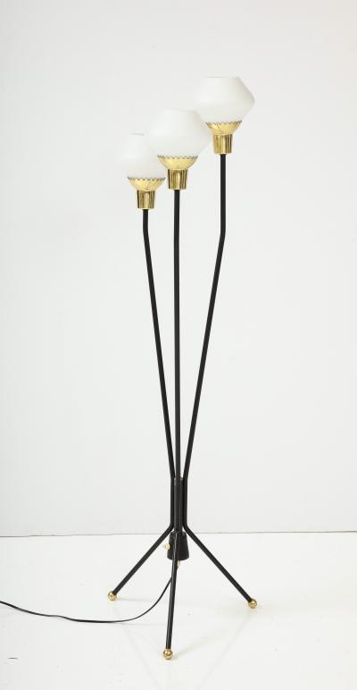 A Swedish Three Branch Floor Lamp Circa 1940s
