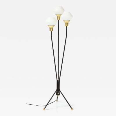 A Swedish Three Branch Floor Lamp Circa 1940s