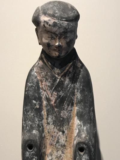 A Tomb Lady In Waiting Figurine Han Dynasty