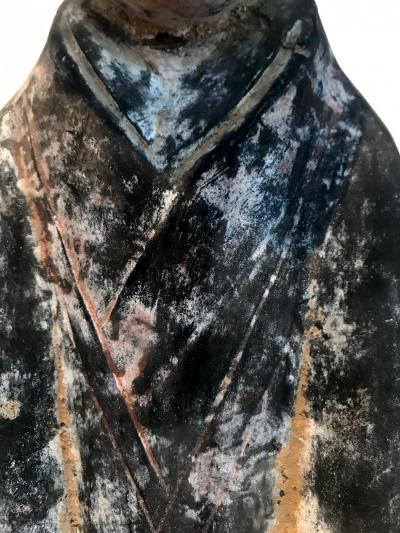 A Tomb Lady In Waiting Figurine Han Dynasty