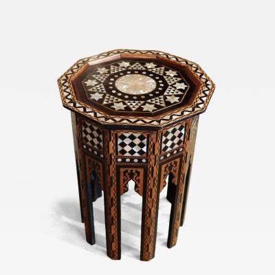 A Turkish Inlaid Occasional Table circa 1900