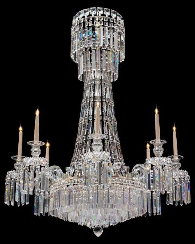 A UNUSUAL WILLIAM IV TENT AND WATERFALL CHANDELIER