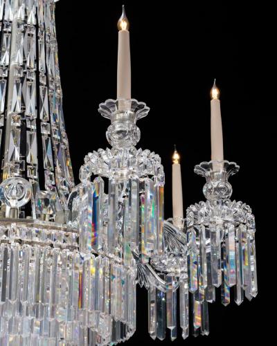 A UNUSUAL WILLIAM IV TENT AND WATERFALL CHANDELIER