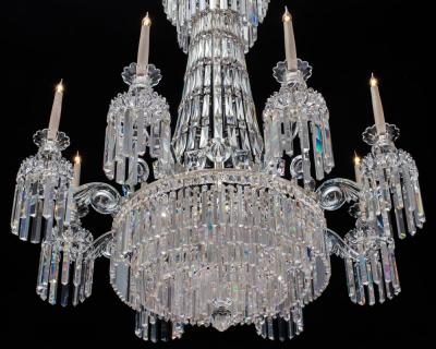 A UNUSUAL WILLIAM IV TENT AND WATERFALL CHANDELIER