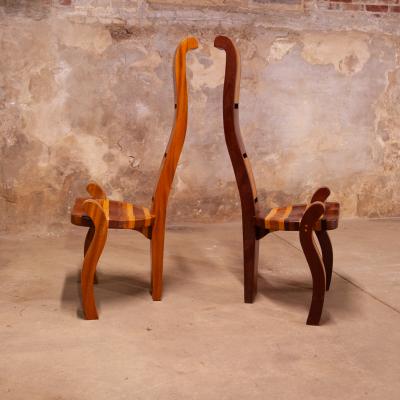 A Unique Pair of Unusual Studio Craft Accent Chairs C 2000 