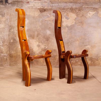 A Unique Pair of Unusual Studio Craft Accent Chairs C 2000 