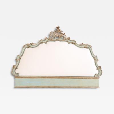 A Venetian style Painted Wall Mounted King Size Headboard C 1900 