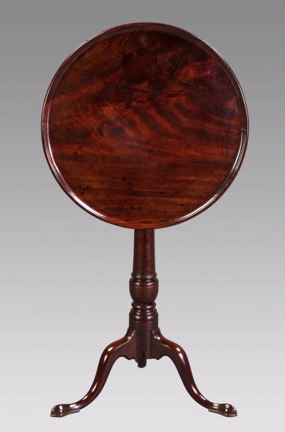 A Very Good George II Cuban Mahogany Tripod Side Table