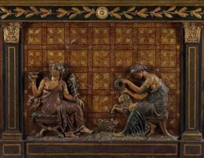 A Very Rare Neo Classical Comptoir From A Parisian Marchand De Vin