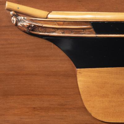 A Victorian half hull model of a 3 masted English schooner