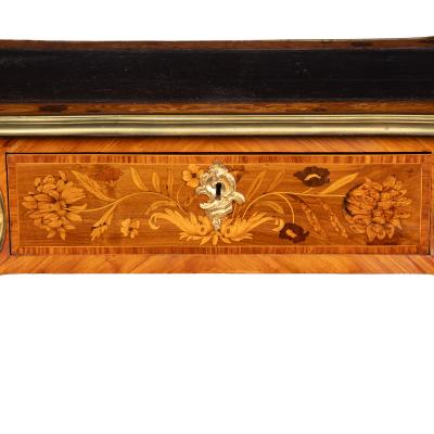 A Victorian kingwood marquetry writing table in the French taste
