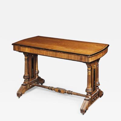 A Victorian library table by Gillows